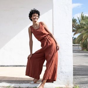 notPERFECTLINEN Granada Wide Leg Jumpsuit